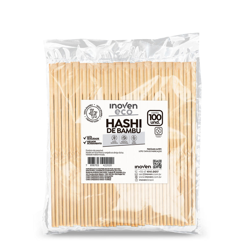 Hashi de Bambu 100 Pares - Inoven