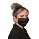 Máscara Cirúrgica Tripla Preta Com Elástico 50un - Inoven