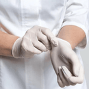 Luva de Látex Branca Com Pó 100un - Talge