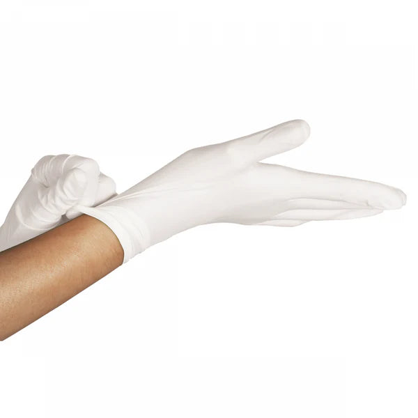 Luva de Procedimento Látex Branca Com Pó 100un - Unigloves
