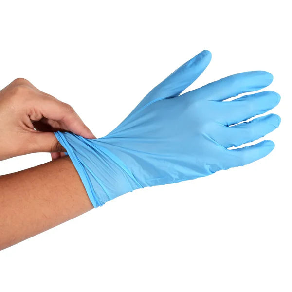 Luva de Procedimento Nitrílica Azul Sem Pó 100un - Descarpack