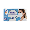 Máscara Cirúrgica Tripla Azul Com Elástico 50un - Medix
